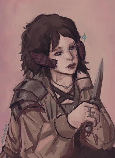portrait (rough, skeb-style)